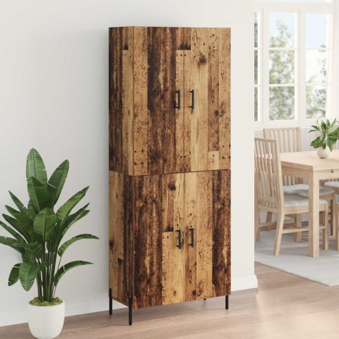VidaXL Highboard Staré drevo 69,5 x 34 x 180 cm Kompozitné drevo