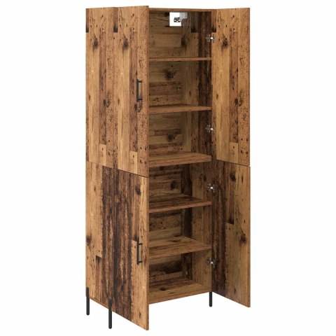 VidaXL Highboard Staré drevo 69,5 x 34 x 180 cm Kompozitné drevo