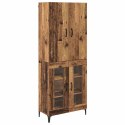 VidaXL Highboard Staré drevo 69,5 x 34 x 180 cm Kompozitné drevo