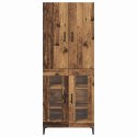 VidaXL Highboard Staré drevo 69,5 x 34 x 180 cm Kompozitné drevo