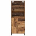 VidaXL Highboard Staré drevo 69,5 x 34 x 180 cm Kompozitné drevo