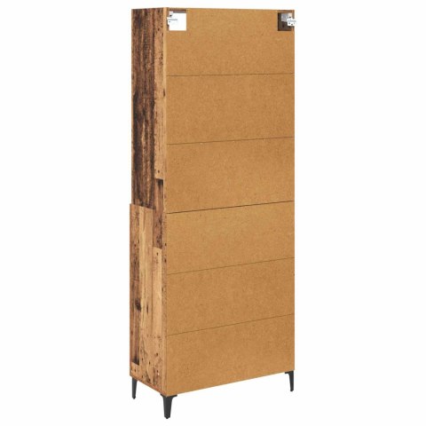 VidaXL Highboard Staré drevo 69,5 x 34 x 180 cm Kompozitné drevo