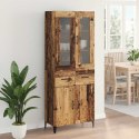 VidaXL Highboard Staré drevo 69,5 x 34 x 180 cm Kompozitné drevo