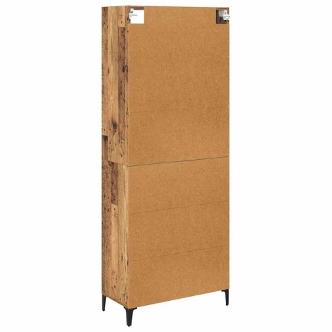 VidaXL Highboard Staré drevo 69,5 x 34 x 180 cm Kompozitné drevo