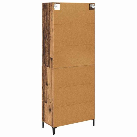 VidaXL Highboard Staré drevo 69,5 x 34 x 180 cm Kompozitné drevo
