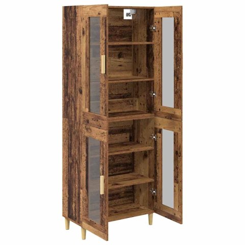 VidaXL Highboard Staré drevo 69,5 x 34 x 180 cm Kompozitné drevo