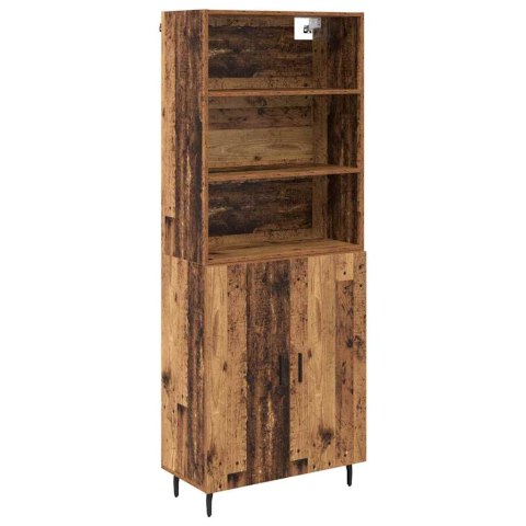 VidaXL Highboard Staré drevo 69,5 x 34 x 180 cm