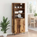 VidaXL Highboard Staré drevo 69,5 x 34 x 180 cm