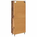 VidaXL Highboard Staré drevo 69,5 x 34 x 180 cm