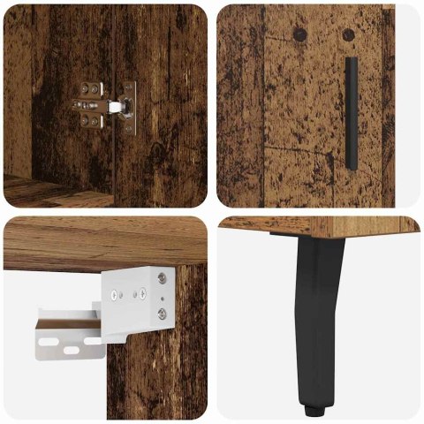 VidaXL Highboard Staré drevo 69,5 x 34 x 180 cm