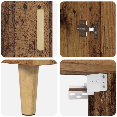 VidaXL Highboard Staré drevo 69,5 x 34 x 180 cm