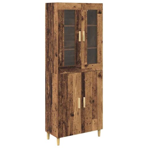 VidaXL Highboard Staré drevo 69,5 x 34 x 180 cm