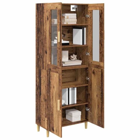 VidaXL Highboard Staré drevo 69,5 x 34 x 180 cm