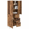 VidaXL Highboard so zásuvkou 2 pcs Staré drevo Kompozitné drevo
