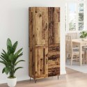 VidaXL Highboard so zásuvkou 2 pcs Staré drevo Kompozitné drevo