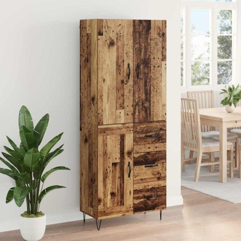 VidaXL Highboard so zásuvkou 2 pcs Staré drevo Kompozitné drevo