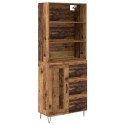 VidaXL Highboard so zásuvkou 2 pcs Staré drevo Kompozitné drevo