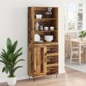 VidaXL Highboard so zásuvkou 2 pcs Staré drevo Kompozitné drevo