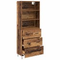 VidaXL Highboard so zásuvkou 2 pcs Staré drevo Kompozitné drevo