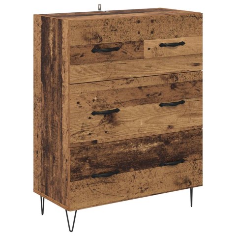 VidaXL Highboard so zásuvkou 2 pcs Staré drevo Kompozitné drevo