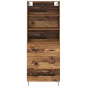 VidaXL Highboard so zásuvkou 2 pcs Staré drevo Kompozitné drevo