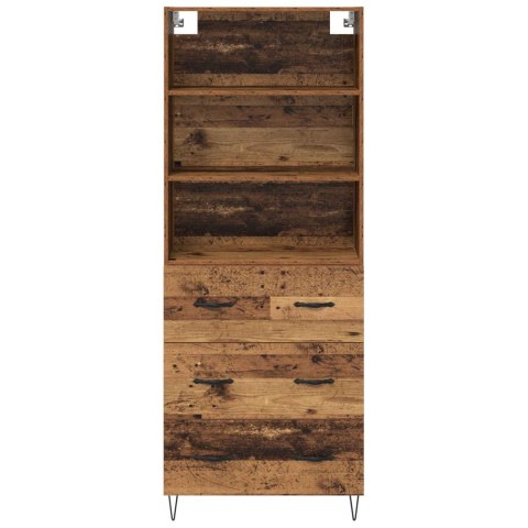 VidaXL Highboard so zásuvkou 2 pcs Staré drevo Kompozitné drevo