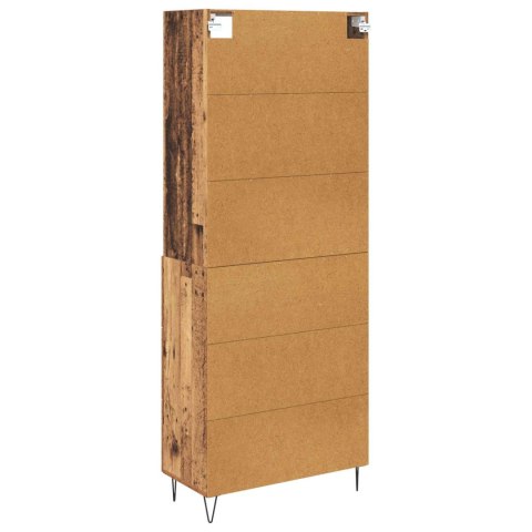 VidaXL Highboard so zásuvkou 2 pcs Staré drevo Kompozitné drevo