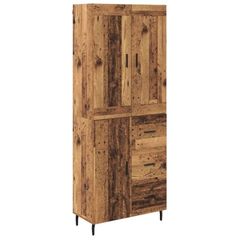 VidaXL Highboard so zásuvkou 2 pcs Staré drevo Kompozitné drevo