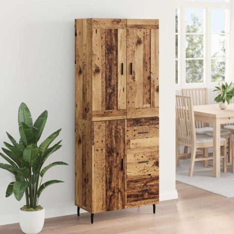 VidaXL Highboard so zásuvkou 2 pcs Staré drevo Kompozitné drevo