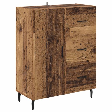 VidaXL Highboard so zásuvkou 2 pcs Staré drevo Kompozitné drevo