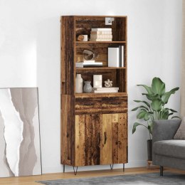 VidaXL Highboard so zásuvkou 2 pcs Staré drevo Kompozitné drevo