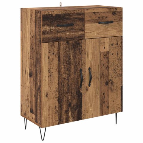 VidaXL Highboard so zásuvkou 2 pcs Staré drevo Kompozitné drevo