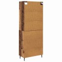 VidaXL Highboard so zásuvkou Staré drevo 69,5 x 34 x 180 cm