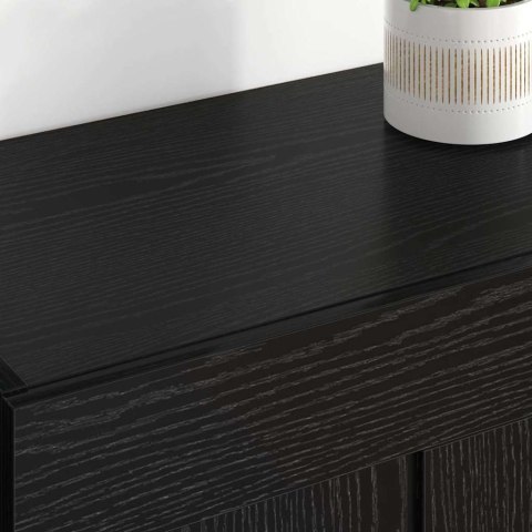 VidaXL Závesná skrinka Nástenný 2 pcs Čierny dub 69,5 x 34 x 90 cm