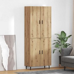VidaXL Highboard 2 pcs Remeselný dub Drevovláknitá doska a sklo