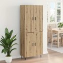 VidaXL Highboard 2 pcs Remeselný dub Drevovláknitá doska a sklo