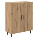 VidaXL Highboard 2 pcs Remeselný dub Drevovláknitá doska a sklo