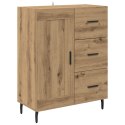 VidaXL Highboard 2 pcs Remeselný dub Drevovláknitá doska a sklo