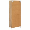 VidaXL Highboard 2 pcs Remeselný dub Drevovláknitá doska a sklo