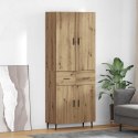 VidaXL Highboard 2 pcs Remeselný dub Drevovláknitá doska a sklo