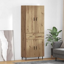 VidaXL Highboard 2 pcs Remeselný dub Drevovláknitá doska a sklo