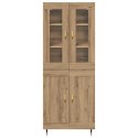 VidaXL Highboard 2 pcs Remeselný dub Kompozitné drevo