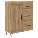 VidaXL Highboard 2 pcs Remeselný dub Konštrukčné drevo a sklo