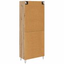 VidaXL Highboard 2 pcs Remeselný dub Konštrukčné drevo a sklo