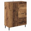 VidaXL Highboard 2 pcs Staré drevo Drevovláknitá doska a sklo