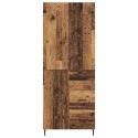 VidaXL Highboard 2 pcs Staré drevo Drevovláknitá doska a sklo