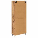 VidaXL Highboard 2 pcs Staré drevo Drevovláknitá doska a sklo