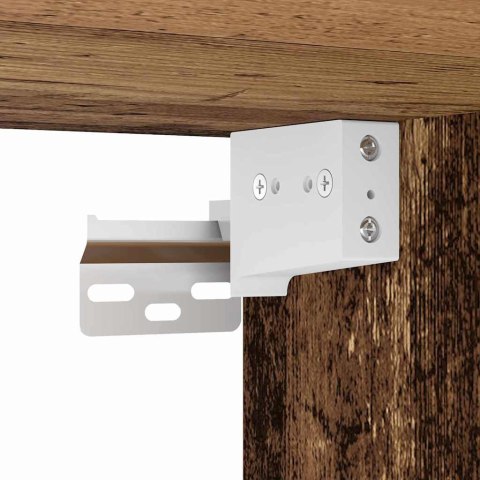 VidaXL Highboard 2 pcs Staré drevo Drevovláknitá doska a sklo