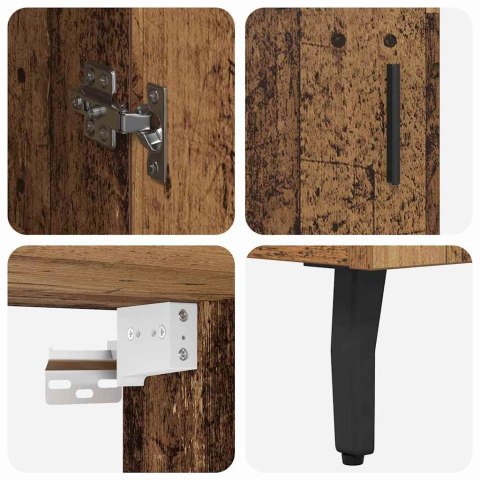 VidaXL Highboard 2 pcs Staré drevo Kompozitné drevo