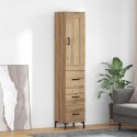 VidaXL Highboard Remeselný dub 34,5 x 34 x 180 cm Kompozitné drevo